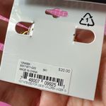 Nine West diamond inside of hollow Gold Leaf clip on Earrings Photo 4