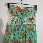 New Look Strapless Floral High-Low Dress Bustier Flowy Y2K Fairycore Size Large Photo 3