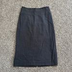 Hugo Boss charcoal gray pencil midi wool/silk skirt size 8 Photo 1