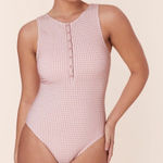 ANDIE ‎ Malibu One Piece Swimsuit Houndstooth Koi size Small NWT Photo 0