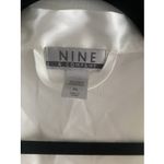 Nine & Co. Womens XL Pearl White Silky Robe with Tie Long Sleeve Bridal Photo 2