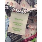 Lilly Pulitzer Shirt Womens L Blue Floral Double VNeck Ruched Sleeve Fairy Photo 15