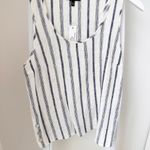 Drew Anthropologie Women’s Linen Blend Striped Tank Top Size Small Photo 11