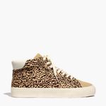 Madewell Leopard Print High-Top Sneakers size 6.5 Photo 5