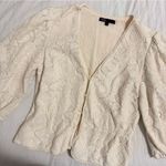Maje  Cream Textured Blazer Photo 1