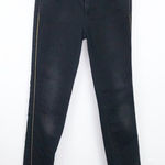ZARA  black skinny jeans w/ gold‎ rhinestones Photo 0