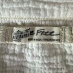 Free People Bohemian Gauze Lucy Solid Swing Top in White Size Large Cottage Photo 13