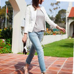 CAbi  White Lace Occasion Zip Up Jacket‎ Style 715 Photo 7