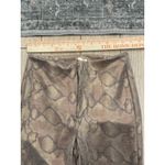 MOTHER High Waisted Seamless Looker Leggings Luxury Python Snake Print Size 26 Brown Photo 3