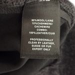 Lafayette 148 Leather Wool Cashmere sleeveless cardigan size Medium Women’s Black Photo 4