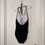 Womens Swimsuit 2XL Black Leopard Print One Piece Halter Neck Backless NWT Size XXL Photo 4