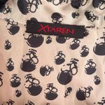 XTaren Tie-Front 💀 Skull Blouse: Sz XS/S Photo 1