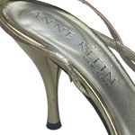 Anne Klein Vintage: ๐ฎ Glittery Stiletto Slingback Sandals ๐ฎ Metallic Gold ๐ฎ Photo 12