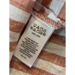 Nicole Miller NY Linen Sleeveless Tank Top Women's Medium Red Striped Nautical Photo 6