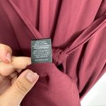 WAYF  Maroon Bridesmaid Maxi Wrap V-Neck Dress Size Small Photo 8