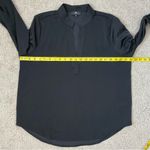 7 For All Mankind 7 For‎ All Mankind Woven Holiday Top Black L Photo 5