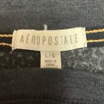 Aeropostale Blue Embroidered Letter A Long Sleeve Pullover Sweatshirt Top Size L Photo 3