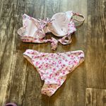 SheIn  Pink Floral Bikini Size Medium Photo 3
