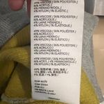 Maeve ANTHROPOLOGIE  Women's Gray and Chartreuse Pullover Hoodie Size XS Photo 4