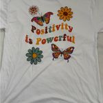 SheIn Positivity is Powerful T-Shirt Photo 3