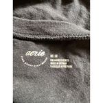 Aerie  One Shoulder Black Crop Top Size Medium Photo 2