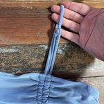 Iris Ruched Adjustable Baby Blue Spaghetti Strap Mini Dress - Sz 1X ππ Photo 9