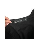 NY & CO Black Ruffle Shoulder Bodysuit Size Small Photo 2