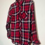 Rails  Hunter Plaid Cherry Navy White Button Up Shirt Size XS Soft Photo 1