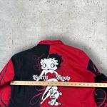 Vintage Betty‎ Boop Pudgy Jeff Hamilton Cropped Racing Jacket Women's 2XL Y2K Size XXL Photo 4