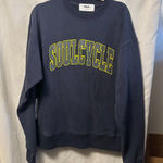 SoulCycle NWT  Unisex Sam Classic Crew Neck Sweatshirt Size Small Washed Navy Photo 0