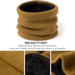 3 Pcs Winter Hat Scarf Gloves Set for Women Men: Touchscreen Gloves Knit Beanie Neck Warmer Set Warm Polar Fleece Lined Photo 6