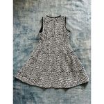 Kate Spade Black & White Leopard Print Textured Sleeveless Dress Size XL Photo 2