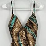 Womens Martini Sol One Piece Bathing Suit Small Cruise Beach Vacation Brown Photo 1