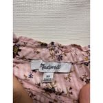 Madewell Sophia Top Bouquet Floral XS Pink Smocked Puff Sleeve Cottage Ruffle Photo 3