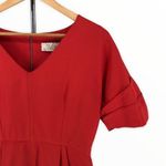 Lela Rose Red Short Sleeve V Photo 2