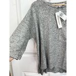Workshop Republic Clothing WORKSHOP Republic Size M Heather Grey Pearl Soft Knit Top Athleisure Casual Photo 4