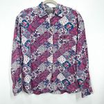 Vintage Paris Sport Club‎ Quilted Pink Patchwork 100% Cotton Western Blouse Size M Photo 0
