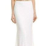 Issue Embroidered Sequin Bodice Gown Ivory Gold Size 6 NWT Photo 0