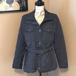 Gap  Belted Puffer Coat Women's Size Small Petite Flinted Gray Photo 10