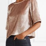 J.Crew Sequin top Bow Back Metallic sparkle Top Photo 2