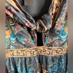 City Chic Ivanna Opulent Baroque Floral Maxi Dress Tie Front Photo 6