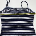 Lush Clothing LUSH Navy Blue White Stripe Tie Front Dress NWT Size M Photo 6