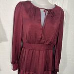 Sam Edelman  Women's A-Line Tie-Neck Smocked Mini Dress Size 4 NWT Photo 3