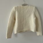 Ba&sh  Bash Gaspard Tweed Cardigan Sweater Cream Size Small Photo 6