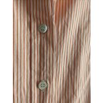J.Crew  Womens Large Haberdashery Orange Pinstripe Button‎ Down Career Top Photo 2