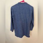 Eileen Fisher  Washed Organic Linen Delave Shirtdress in Blueberry Size PP 2P-4P Photo 8