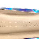 Wild Diva  Silver Holographic Heeled Open Toe Sandals 7 Party Ankle Strap Buckle Photo 9