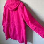 Lands' End  Hooded Lightweight Rain Jacket Bright Vibrant Pink Size Women's XL Photo 5