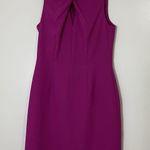 Trina Turk NWOT Women's Pink Fuchsia Contessa Twist Front Sheath Dress Size US 4 Photo 0