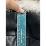 Myra Hair On Black/White‎ Leather Turquoise/Rose Gold Hand Tooled Shoulder Bag Black Photo 7